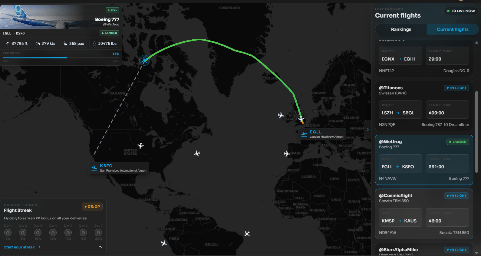Pilops live dashboard